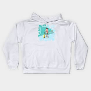 Travelling Is My Therapy Kids Hoodie